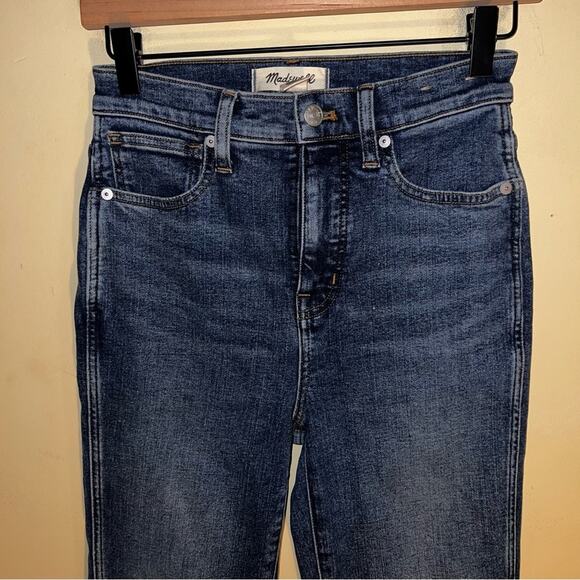 MADEWELL stovepipe blue wash straight leg jeans 24 T - Picture 5 of 6
